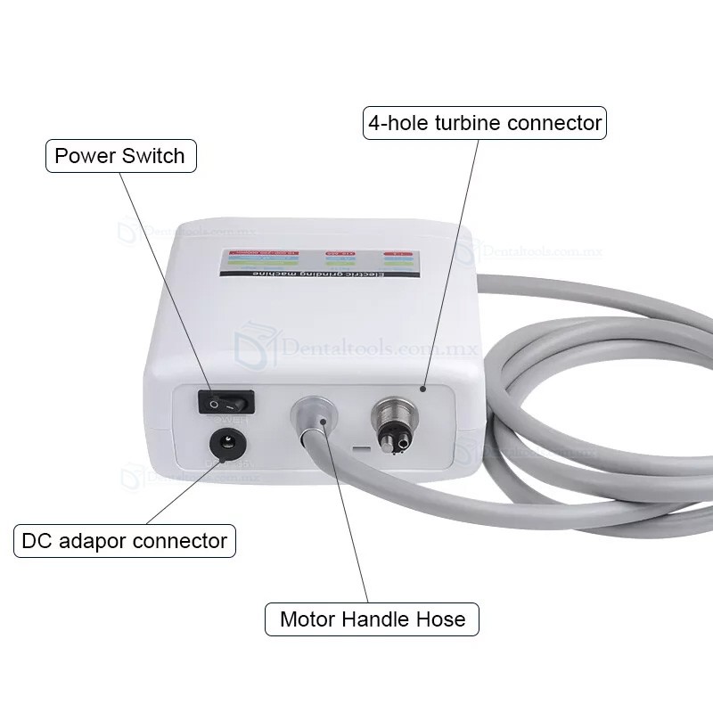 QI-901 Micromotor el&eacute;ctrico dental sin escobillas con luz LED